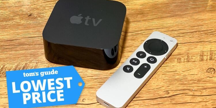 Apple TV streaming device with a Tom