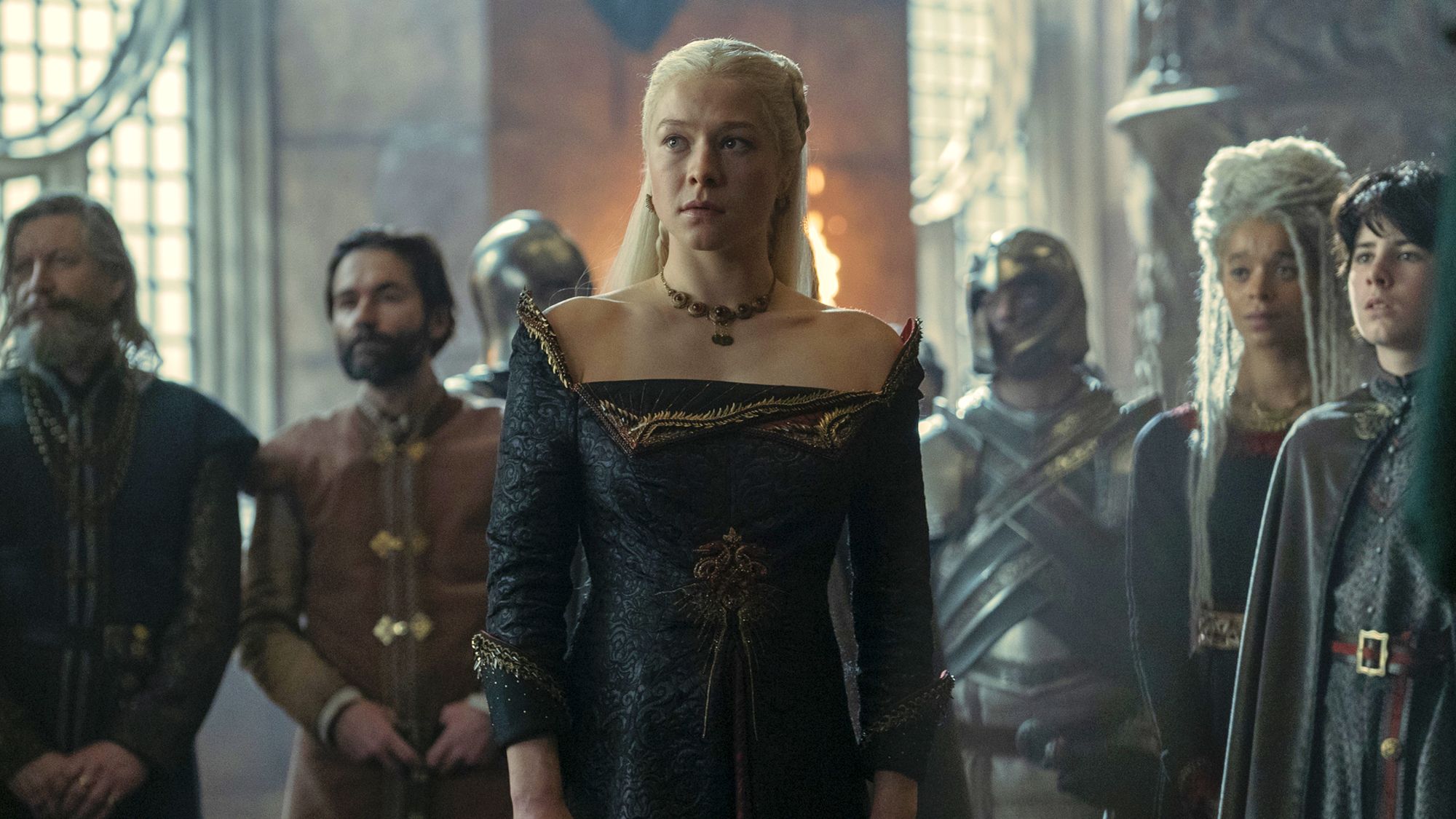 إيما دارسي بدور Rhaenyra Targaryen in House of the Dragon الحلقة 8