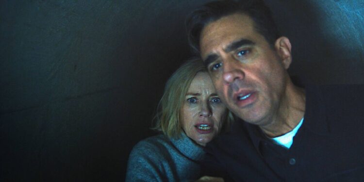 Naomi Watts as Nora Brannock and Bobby Cannavale as Dean Brannock in The Watcher on Netflix