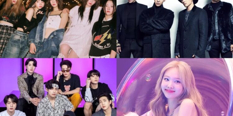 ‏BIGBANG، BTS، نايون، LE SSERAFIM والمزيد يتلقون شهادات RIAJ الذهبية للاستماعات في اليابان