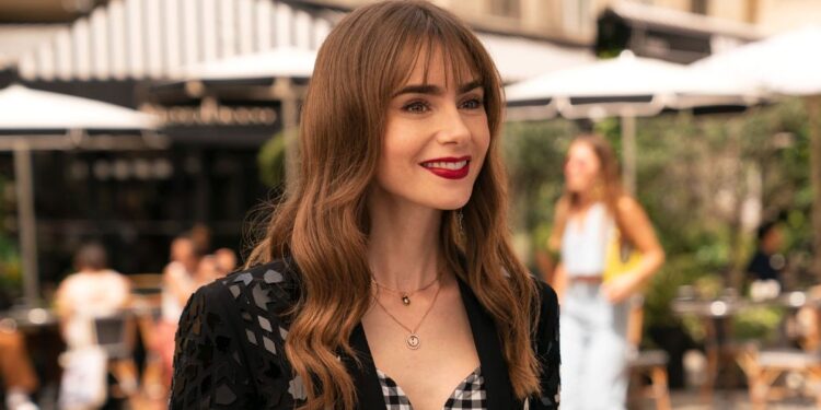 Lily Collins in Emily in Paris season 3