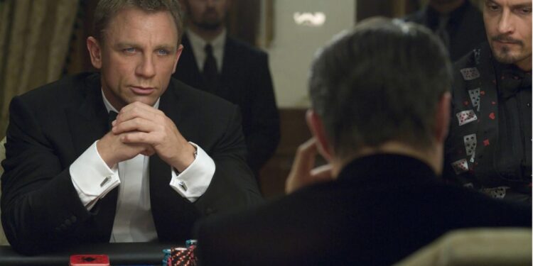 Daniel Craig as James Bond in Casino Royale, which leaves Netflix in December 2022