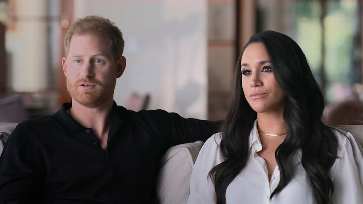 Prince Harry and Meghan Markle in Harry & Meghan on Netflix